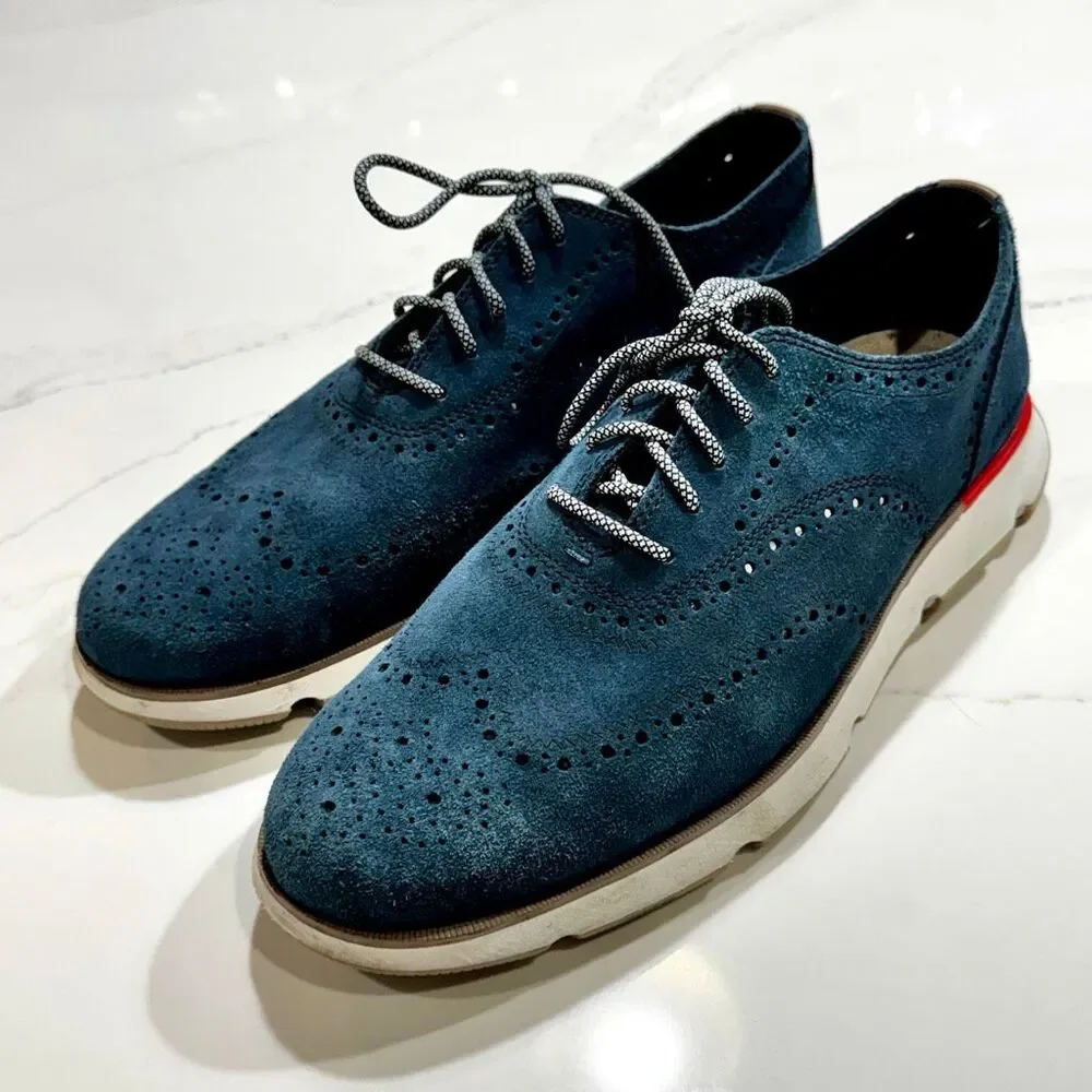 Cole Haan 4.ZeroGrand Litewing Oxfords. Blue. Size Men’s 11.